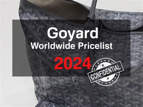 Goyard price list Paris